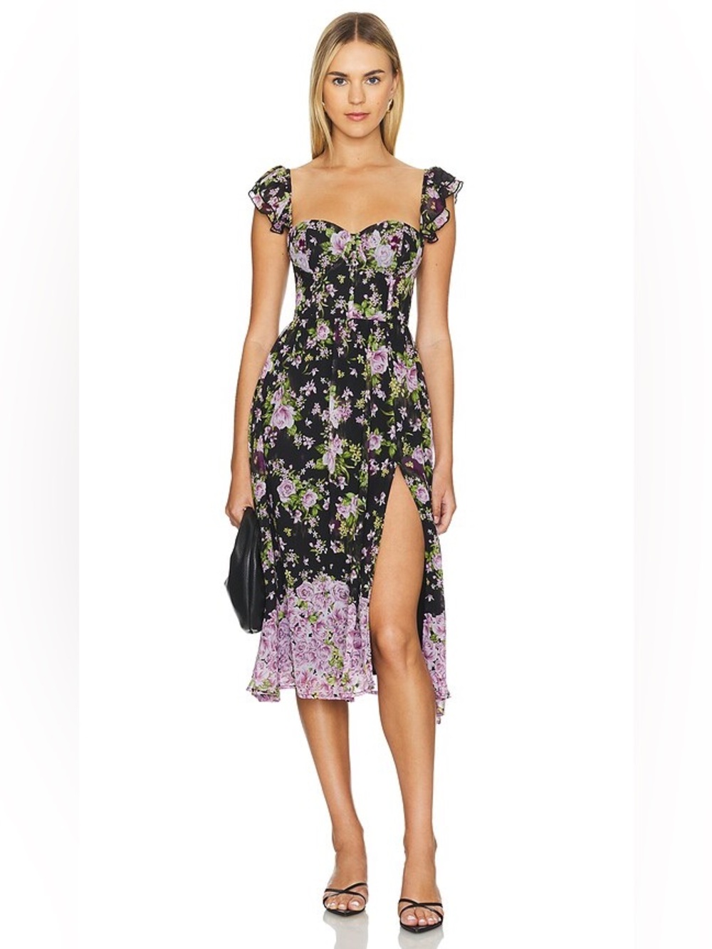 NWT Roxanne Midi Dress in Purple Floral
MORE TO COME XS